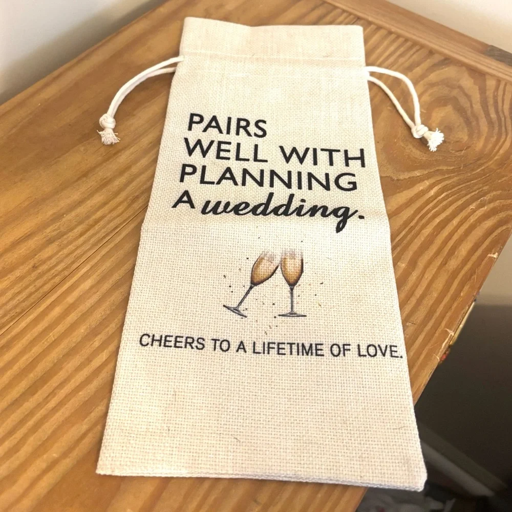 💥 Pairs Well with Wedding Planning Wine Champagne Tote